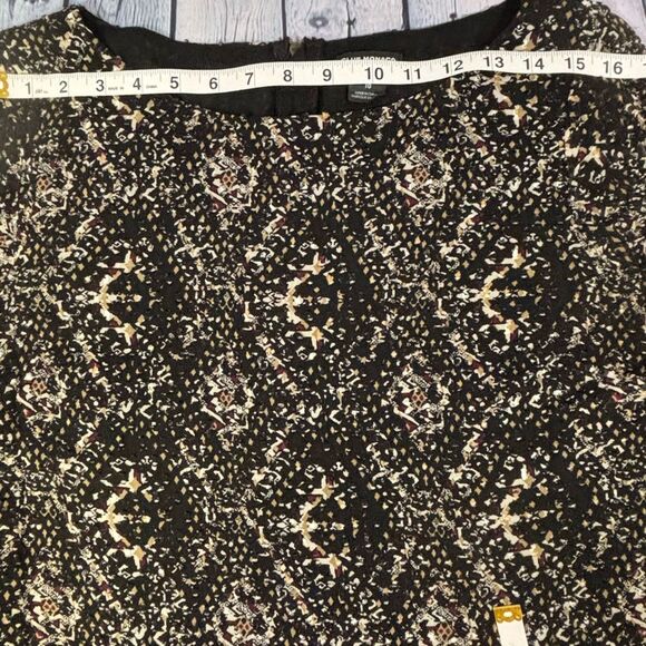 Club Monaco Abstract Swiss Dot Back Zipper Silk Parisian Party Mini Dress 10 - Picture 10 of 12